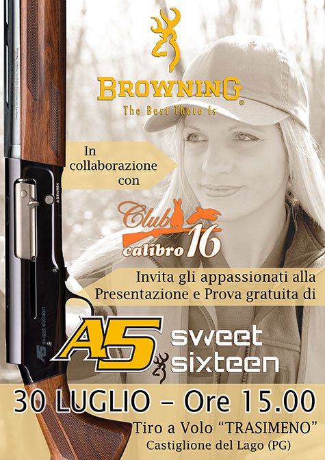 BROWNING A5 SWEET SIXTEEN - COME ARRIVARE AL TAV TRASIMENO