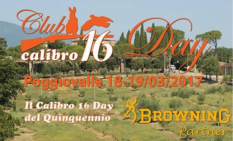 I PROSSIMI APPUNTAMENTI DEL CLUB CALIBRO 16