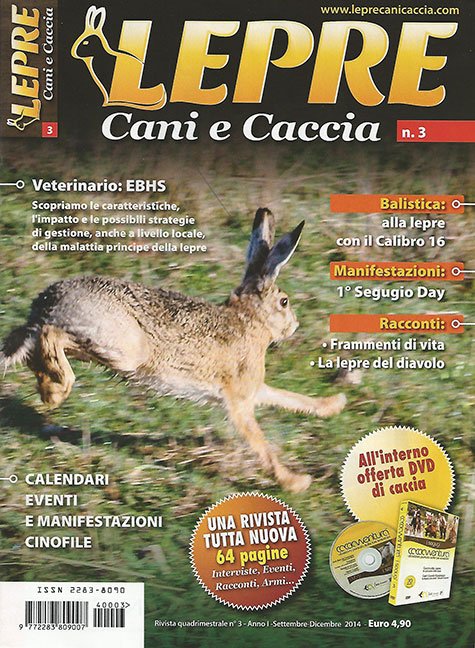 RIVISTA LEPRE CANI E CACCIA: CI SIAMO NOI